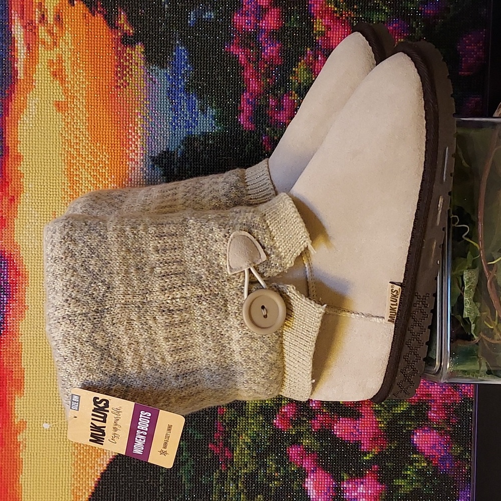 Womens MukLuks Janie Cozy Sweater Boot